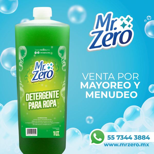 Jabón para ropa Ariel, presentación de 1 litro, Mr. Zero