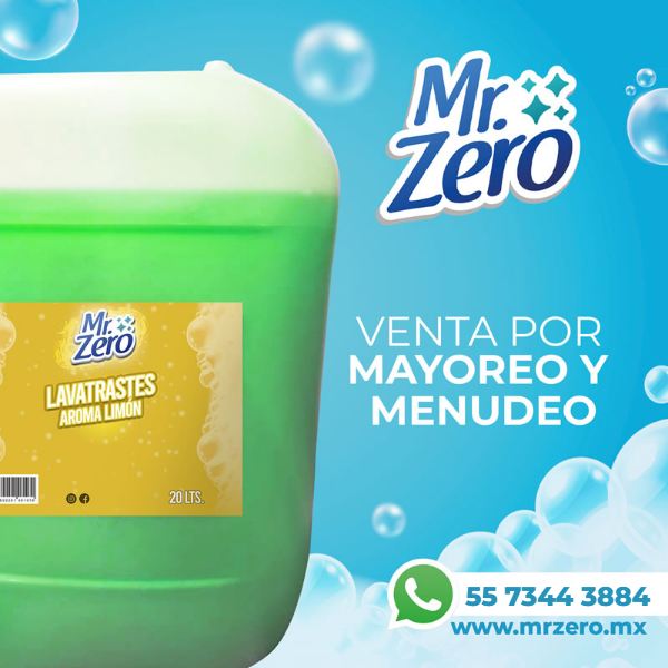 Lavatrastes Axión, presentación de Bidón 20 litros, Mr. Zero
