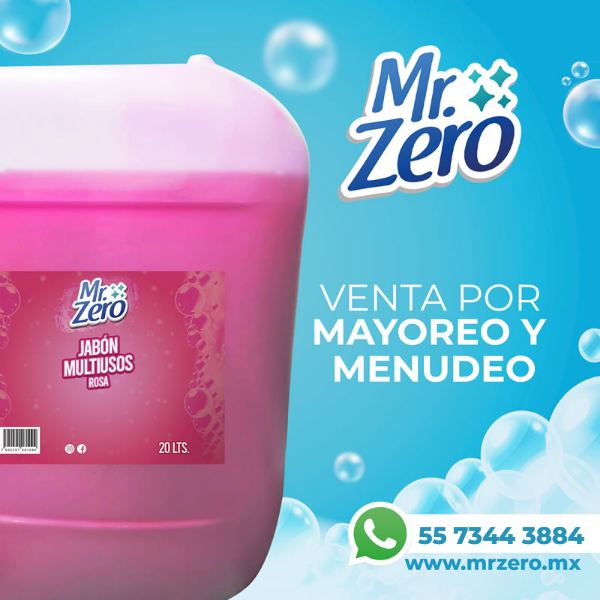 Jabón Zote Rosa, presentación de Bidón 20 litros, Mr. Zero